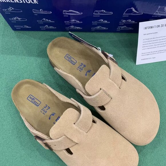 Birkenstock Boston Women's Cream Clogs narrow size 37 - Picture 4 of 6